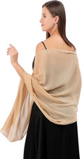 Women'S Chiffon Scarf Shawls Wraps for Evening Dress Soft Elegant Pashmina Weddi