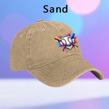 Colorful Baseball Emblem Baseball Cap Stitched Dad Hat Adjustable Cap