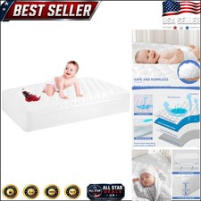 Deep Pocket Waterproof Mattress Cover for Crib - 4-Layer Protection, 52x28