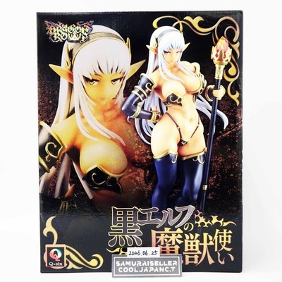 Q-Six Dragon's Crown Black Dark ELF BEASTMASTER 1/7 Figure Japan NEW