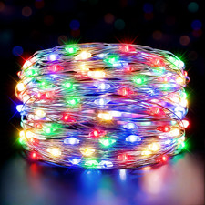 Ollny 5M 50 LED Fairy Lights Battery Operated, Bright Waterproof Copper Wire Str