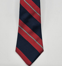 VTG Mario Valentino REPP Tie Men 100% Silk Designer Classic USA Made 3.5" x 55"