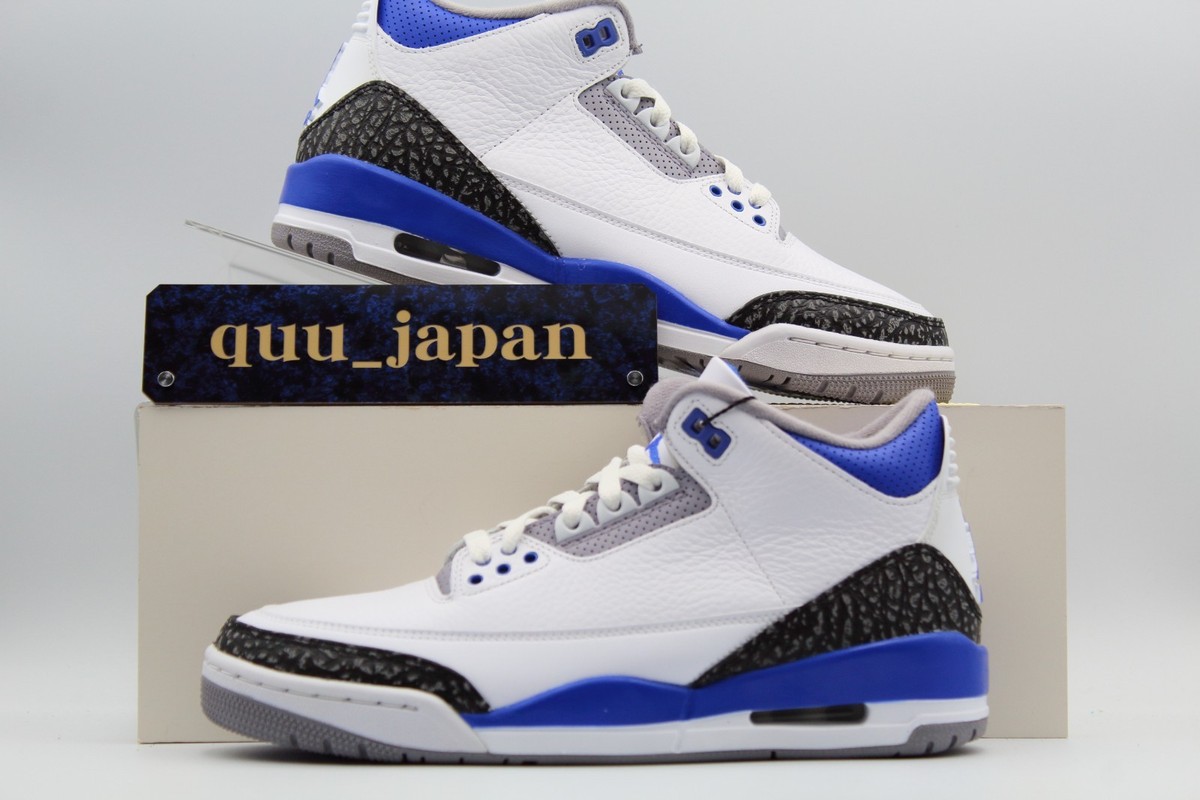 シューズ(男性用) Nike Air Jordan 3 \"Racer Blue\" 27cm Nike Air Jordan 3 Retro 