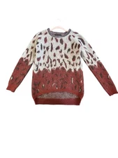 Maison Scotch Biker Jumper Sweater Mohair Wool Women  Size P/XS