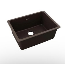 Elkay ELGU2522MC0 Quartz Classic Single Bowl Undermount Sink, Mocha