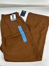 GAP Easy Twill Pants Adult Size Large Brown New with Tags