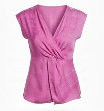 Halogen Twist Front Top, Pink Rosebud, Sz. S