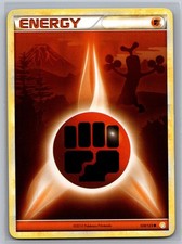 Fighting Energy 120/123 Common HeartGold & SoulSilver Pokemon Lightly Played
