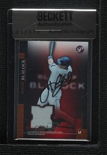 BAS 2005 Topps Pristine Uncirculated /100 Hank Blalock Seal of Authenticity 3c7