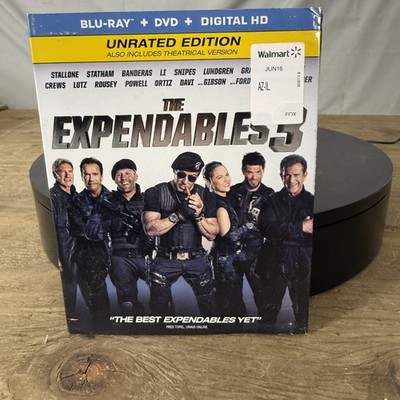 Vintage The Expendables 3 (Blu-ray + DVD, 2014) Unrated Edition NEW Sealed w/