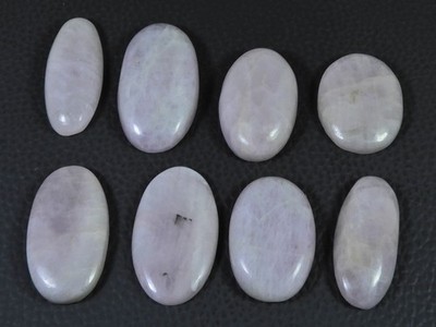 232Cts. Natural Pink Kunzite Oval Cabochon Loose Gemstone 08Pcs Lot 28-33MM K059