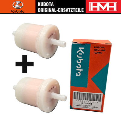 2x Original KUBOTA Kraftstofffilter Dieselfilter 12581-43010 | 12581-43011