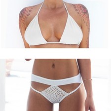 Bikini SET Made in USA New with Tags strappy swimsuit sexy swimwear Medium