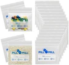 Pill Bag Count - Size 3" X 2" 3 Mil   Plastic Pill Organizer Bags   Small Pocket