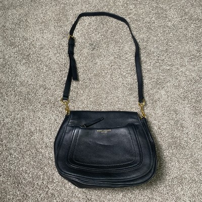 Marc Jacobs Empire City Crossbody Bag Black Leather Shoulder Purse