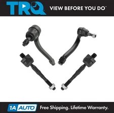 TRQ Front Inner and Outer Tie Rod Set Fits 11-12 INFINITI G25 10-13 G37 2015 Q40
