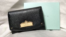 Samantha Thavasa Petit Choice Business Card Holder Leather Used Cream Color
