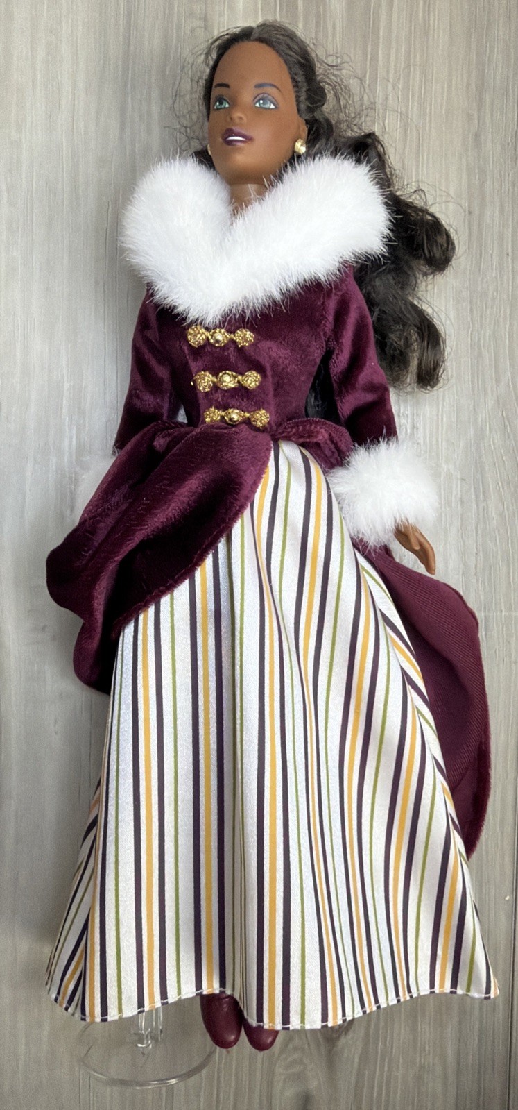 African American Black BARBIE 2000 Victorian Ice Skater Doll Olympics FREE SHIP