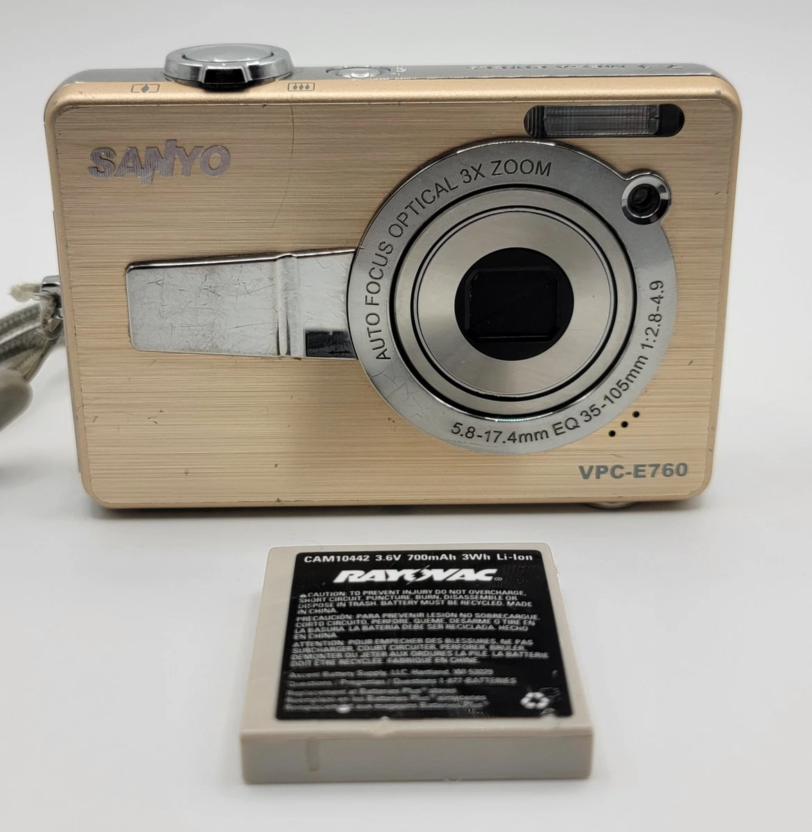 Appareil Photo SANYO VPC-E760 7.1 MP - Compact Argenté - Occasion