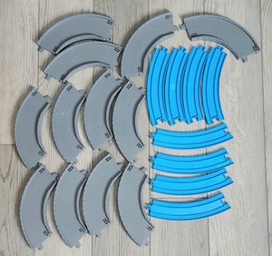 TOMY Thomas The Train Vtg Trackmaster Road & Reversible Blue Tracks 20 pc Lot