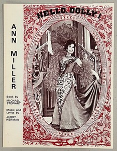 Hello Dolly! 1971 Ann Miller Dean Dittmann Signed Theatre Program