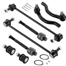 8pcs Front Sway Bars Tie Rod Ends Ball Joints For 2013 2014 - 2017 Honda Accord