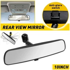 Universal Inside Interior 10 Inch Rearview Rear View Mirror w/Adhesive Kit USA