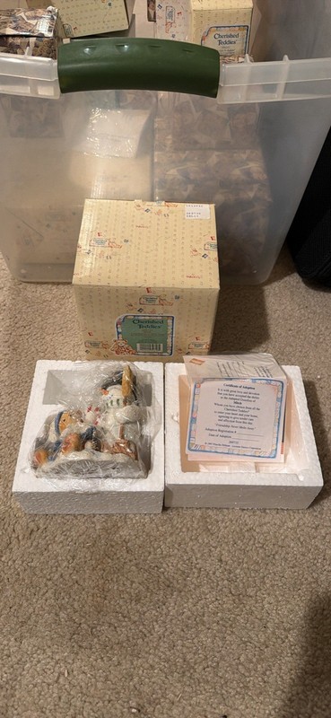 1997 Cherished Teddies Mitch "Friendship Never Melts Away" Resin Figurine