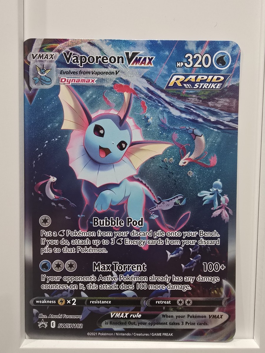 Pokemon Vaporeon VMAX SWSH182 Sword & Shield Black Star Promo