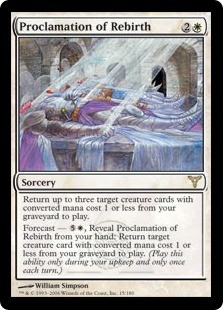 Magic MTG - Proclamation of Rebirth - Discorde - EXC - IT - FOIL