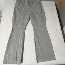 Old Navy Pixie Flare Gray High Rise Pants Trousers Size 16 Heathered Workwear