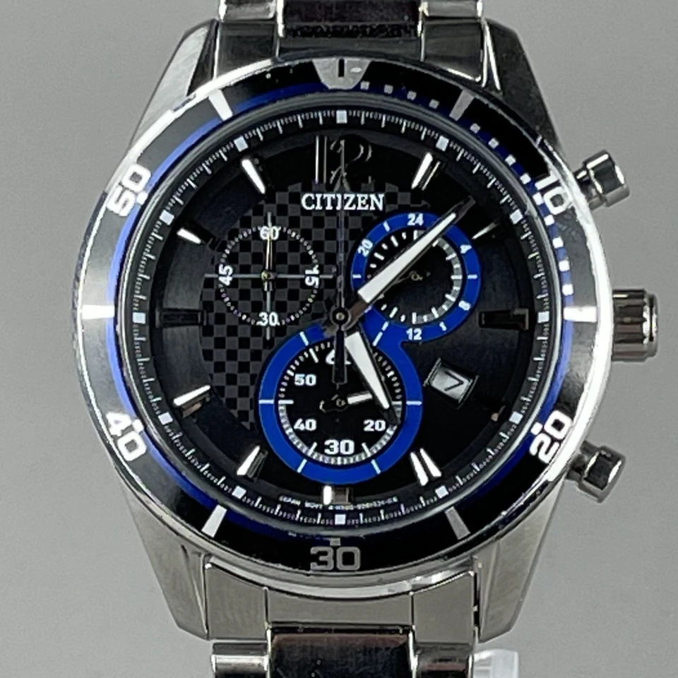CTIZEN ECO-DRIVE Solar Chronograph ALTERNA Herrenuhr 40mm schwarzes Zifferbla... - Bild 3 von 4