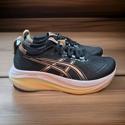 Women's Asics Gel-Nimbus 27, Black/Breeze, 8 B Medium US
