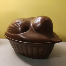 Vintage Duck Egg Holder / Tureen  - Scheurich, West Germany - Brown