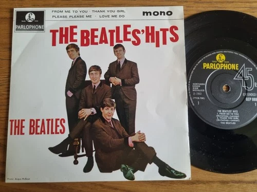 THE BEATLES - The Beatles Hits EP Parlophone Records 7” VG+/EX