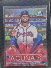 2025 Topps - Bowman Chrome - Ronald Acuna Home Run Haven #HS-10 Refractor Braves