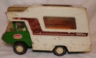 Vintage 70's Tonka Truck Pressed Steel 530 Green Cab Over Camper -Motor Home RV