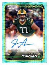 2024 Topps Chrome #RA-JMO Jordan Morgan Rookie Auto Aqua Sonar Refractor #/199
