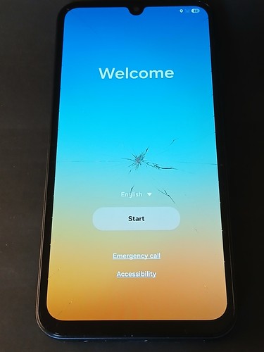 Samsung Galaxy A15 5G unlocked clean IMEI Blue ***cracked screen***
