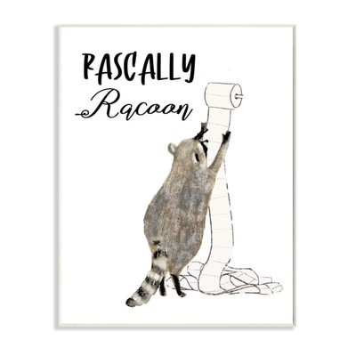 Rascally Racoon Text with Roll