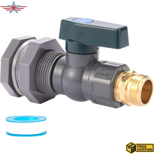 3/4 Inch Rain Barrel Spigot Kit -Water Barrel PVC Garden Diverter Kit with ..
