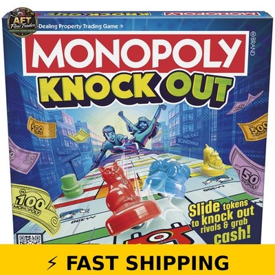 Monopoly Knockout Family Party Game - 2-8 Players, Ages 8+