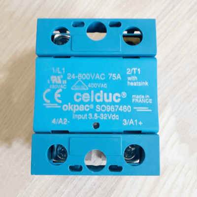 1PCS New for Celduc SO967460 Solid State Relay 75A 24-600VAC Freight Free