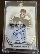 Upper Deck SP Authentic Autographed Rookie Cole Sillinger Blue Jackets #188/999