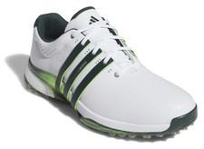 Adidas TOUR360 25 SL JH6268 White Aurora Ivy Lime Burst Men Spikeless Golf Shoes