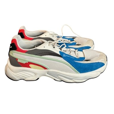 Puma RS-Connect Drip Mens Sneakers White Blue Red 375152-02 Size 13