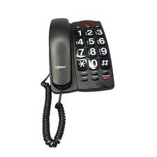 Zenex Black Big Buttons Landline Phone Speakerphone Vision Impaired Easy 2 Read