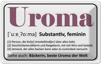 Blechschild 20X30 Cm Beruf Arbeit Uroma BäCkerin Beste Uroma Welt Deko Geschenk