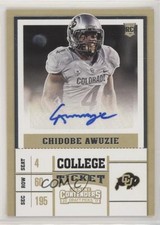 2017 Panini Contenders Draft Picks College Ticket Chidobe Awuzie #277 Auto gs1