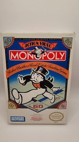 Monopoly (Nintendo NES) Works Complete In Box W/ Poster